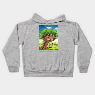 Hand tree house Kids Hoodie